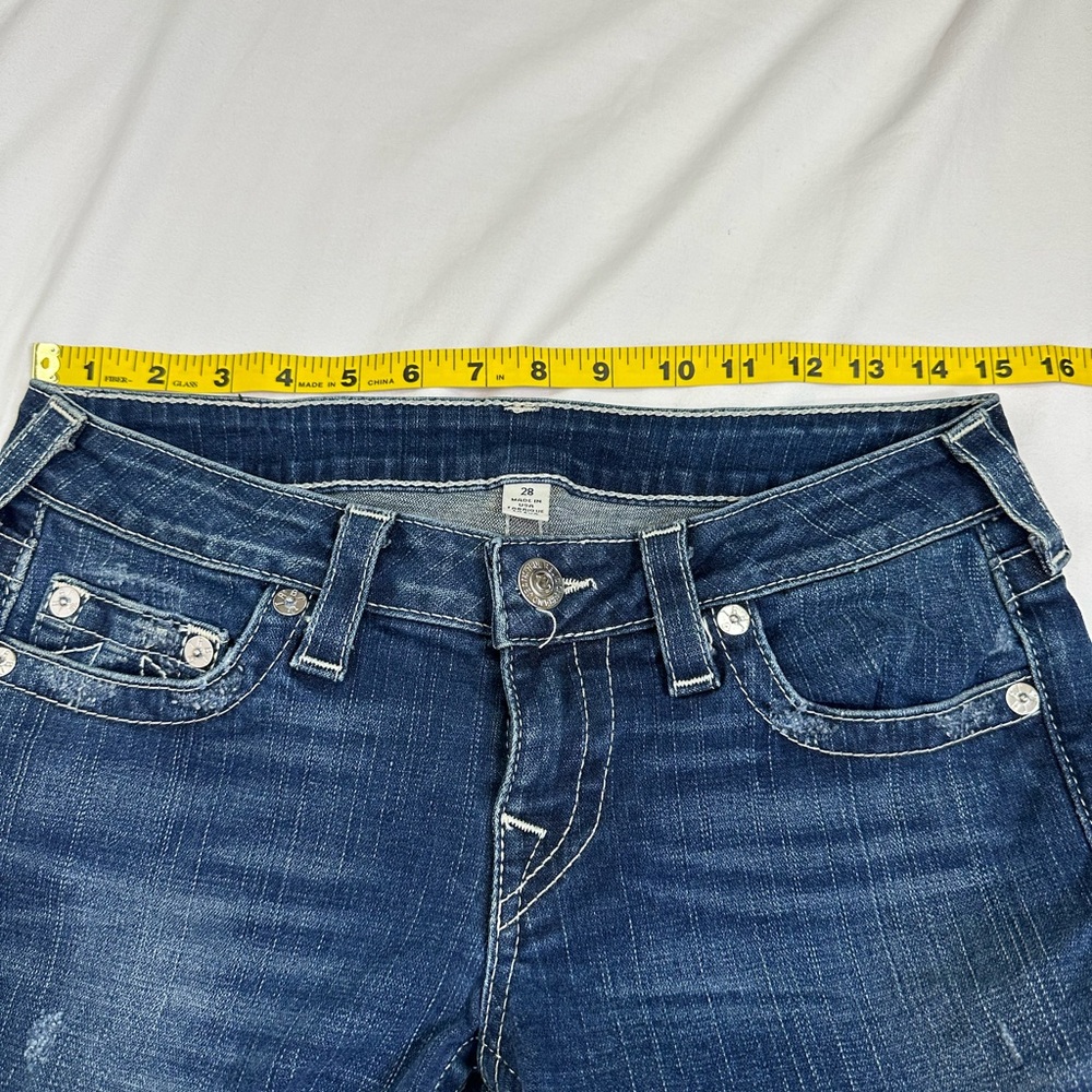 True Religion Women's Dark Wash Skinny Size 28 - Picture 8 of 10